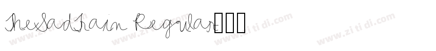 TheSadTrain Regular字体转换